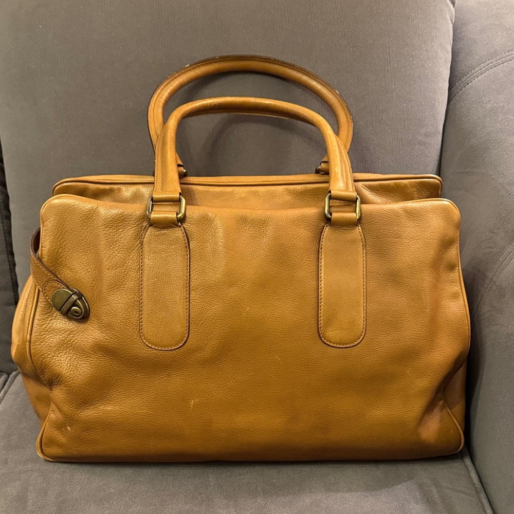 Theory Tan Soft Leather Women's Satchel